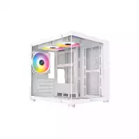 XTREME M72W M-ATX Case Tempered Glass With 3 ARGB Fans