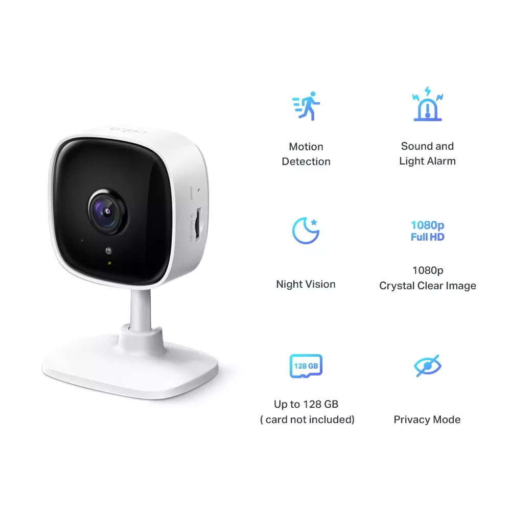 TP-Link Tapo C100 Home Security Wi-Fi IP 1080p Camera - 3