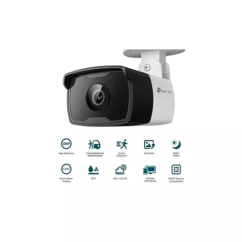 TP-link VIGI C330I 3MP 4MM IR Bullet Network Outdoor Camera - 1
