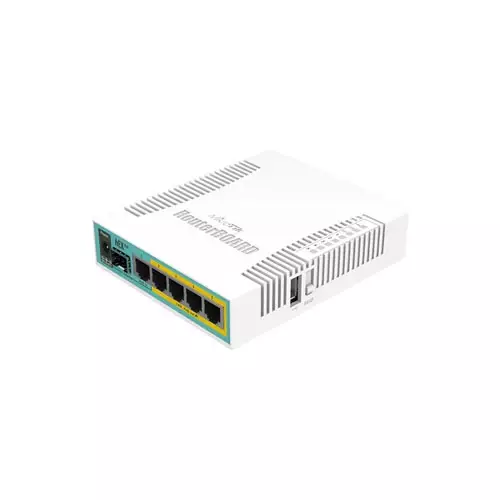 Mikrotik RB960PGS hEX PoE 5 Port Gigabit Ethernet RouterOS L4 Network Router - 1