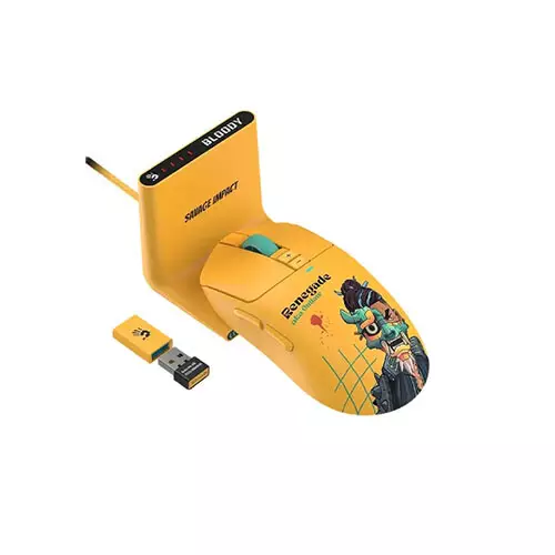 A4tech Bloody R72 Ultra Duo Dual Mode 20000 DPI Gaming Mouse (Renegade Sunset) - 1