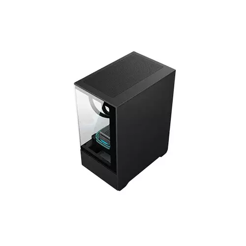Golden Field T01 Mini-Tower M-ATX Gaming Case (Black) - 2