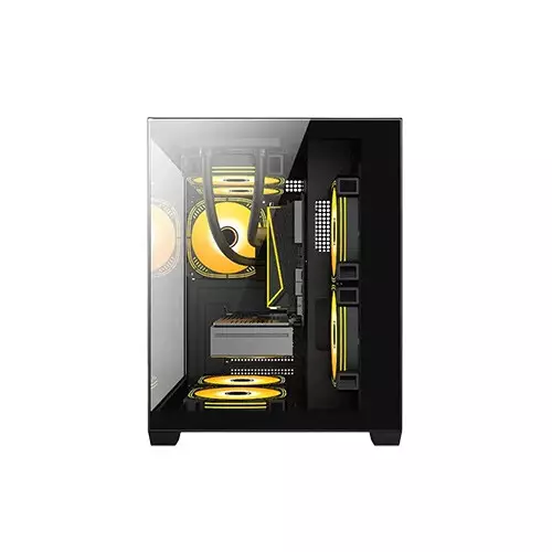 Golden Field S01 Mid-Tower M-ATX Gaming Case (Black) - 1