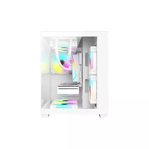 Golden Field S01 Mid-Tower M-ATX Gaming Case (White) - 1