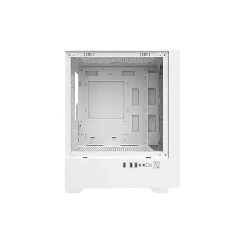Golden Field V01 Mini-Tower M-ATX Gaming Case (White) - 3