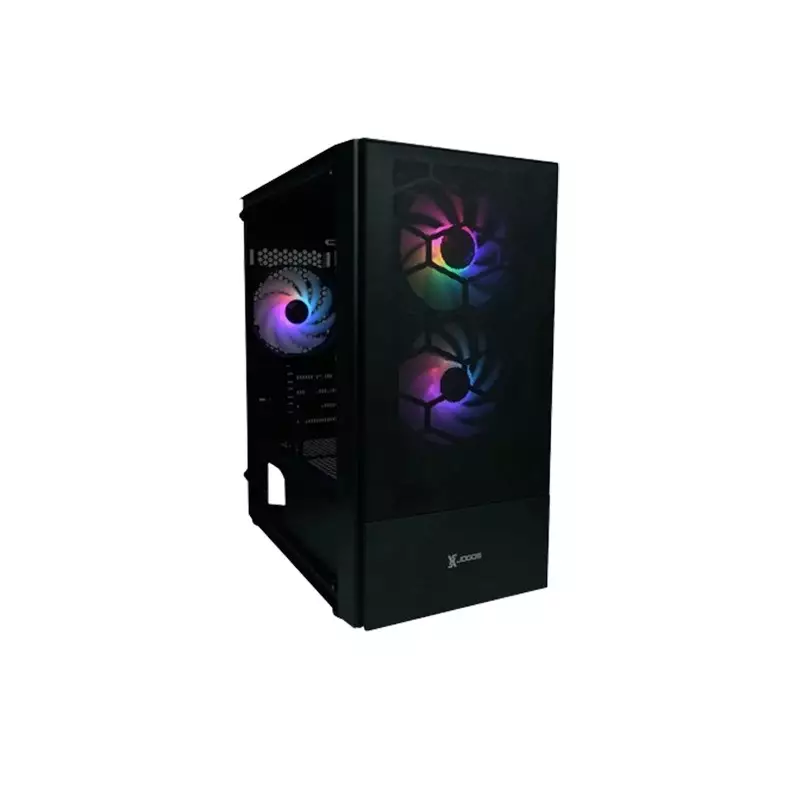 Xtreme XJOGOS M300BK Mesh Mid Tower ATX Gaming Desktop Case - 1