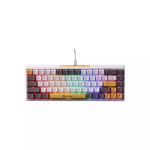 Xtreme KM71G Wired Blue Switch 68 keys White Mechanical Gaming Keyboard