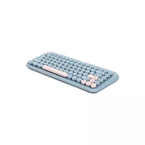 Xtreme K898W 84 Keys Wireless Sky Blue Keyboard with Bangla - 1
