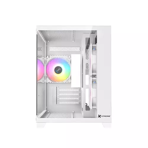 Xtreme S270W ARGB Mid Tower White Case With 3 ARGB Fan - 1