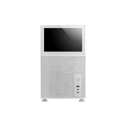 Xtreme D777W Mid Tower Tempered Glass White Case With 7-inch LCD Display - 4