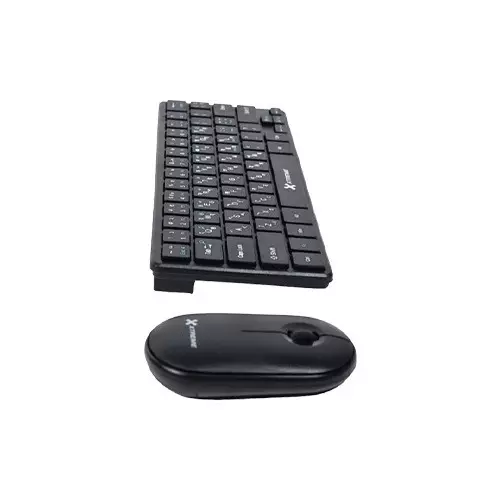 Xtreme K911C Wireless 64keys + FN Keys Black Keyboard Mouse Combo - 1