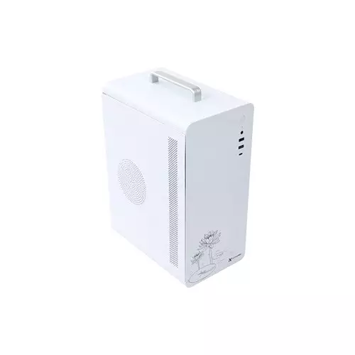 Xtreme U200 Mid Tower Micro ATX  Desktop White Case With PSU - 1