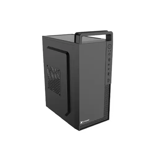 Xtreme F04h Mini Tower ATX Computer Black Case With Handle Mini - 1