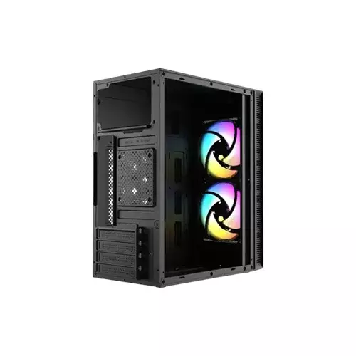 Xtreme M111 RGB Mid Tower ATX Computer Case With 2 RGB Fan - 2
