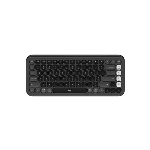 Logitech POP Icon Keys Easy-Switch Between up to 3 Devices Wireless Keyboard (Graphite & Green) - 4