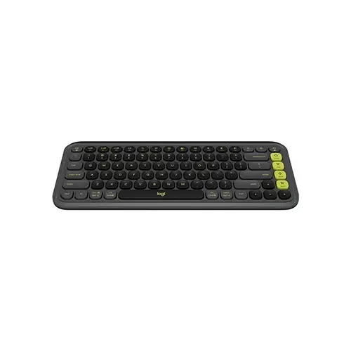 Logitech POP Icon Keys Easy-Switch Between up to 3 Devices Wireless Keyboard (Graphite & Green) - 5