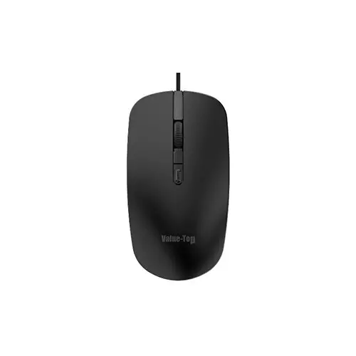 Value-Top MU627B 4D 2000 DPI Wired Mouse (Black) - 2