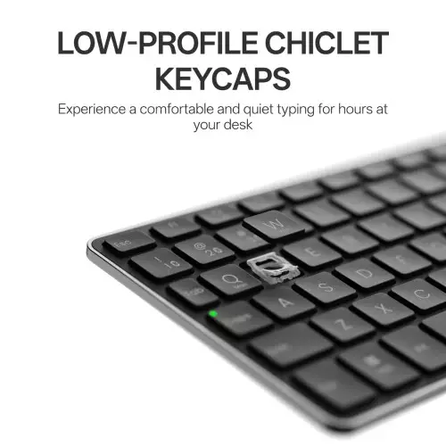 Rapoo E900T Portable Wireless Keyboard with Touchpad - 0