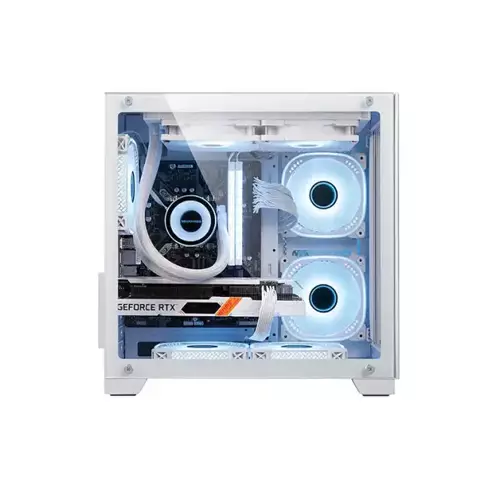 GOLDEN FIELD SEAVIEW M360 MINI TOWER MICRO-ATX GAMING CASE (WHITE) - 2