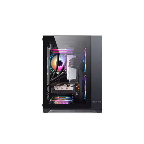 GOLDEN FIELD SEAVIEW M360 MINI TOWER MICRO-ATX GAMING CASE (BLACK) - 2