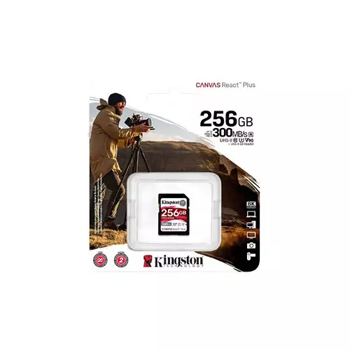 Kingston Canvas React Plus 256GB SDXC UHS-II Memory Card - 2