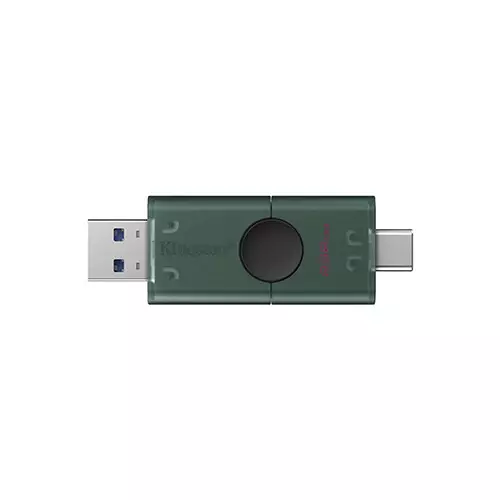 Kingston DataTraveler Duo 256GB USB 3.2 Pen Drive with USB Type-A and USB Type-C - 1