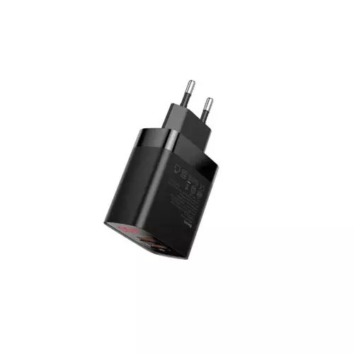 Baseus CCJMHA-A01 Mirror Lake Dual QC Digital Display Quick Charger - 1