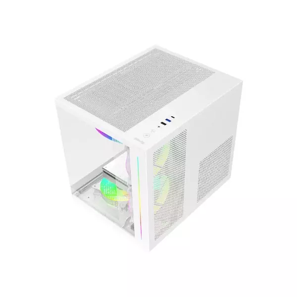 VALUE-TOP V900W MINI TOWER GAMING MICRO ATX WHITE CASING - 6