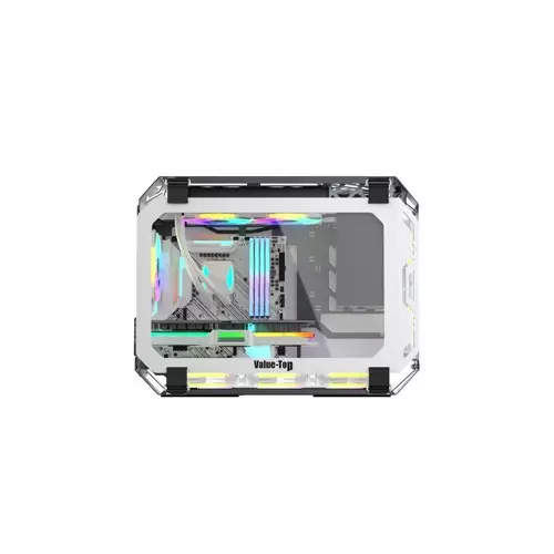 Value-Top X-Era Mloong Series Open-Frame M-ATX Gaming Case (Shining Grey) - 4