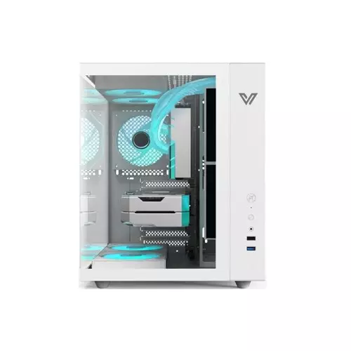 Value top TYPHOON F5W Full view ATX Computer Case - 2