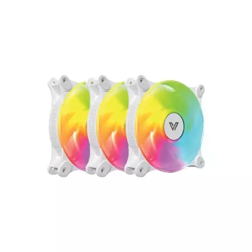 VALUE-TOP CR10-W1232ARGB 12CM 3PCS ARGB Case Fan White - 1