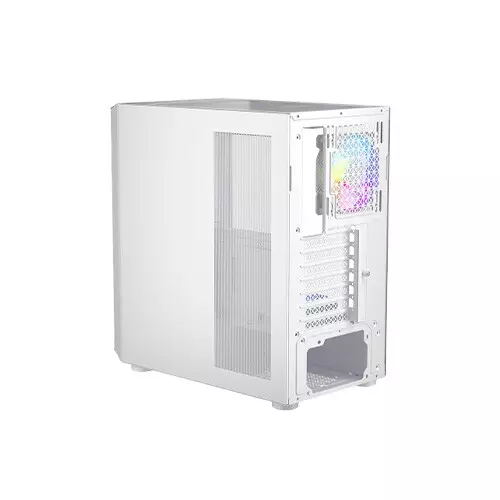 1STPLAYER T7 RGB Mid Tower ATX Gaming Desktop Case (White) - 2