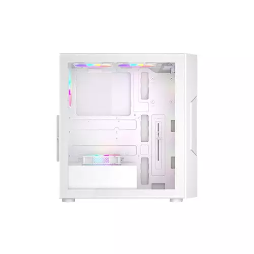 1STPLAYER T7 RGB Mid Tower ATX Gaming Desktop Case (White) - 4