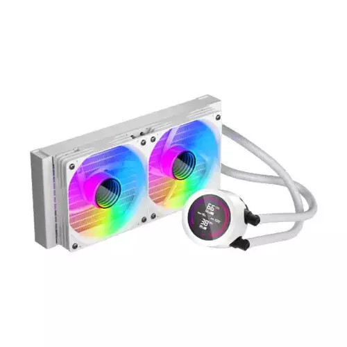 1STPLAYER TS4 240 ARGB Liquid CPU Cooler (White) - 0