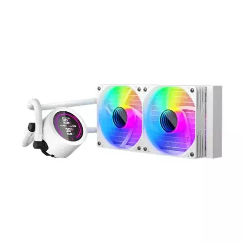 1STPLAYER TS4 240 ARGB Liquid CPU Cooler (White) - 0