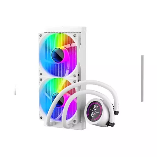 1STPLAYER TS4 240 ARGB Liquid CPU Cooler (White) - 0