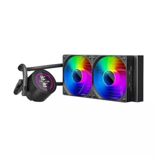 1STPLAYER TS4 240 ARGB Liquid CPU Cooler (Black) - 1