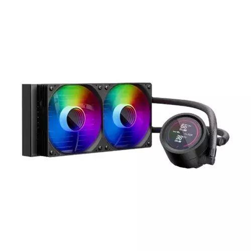 1STPLAYER TS4 240 ARGB Liquid CPU Cooler (Black) - 2