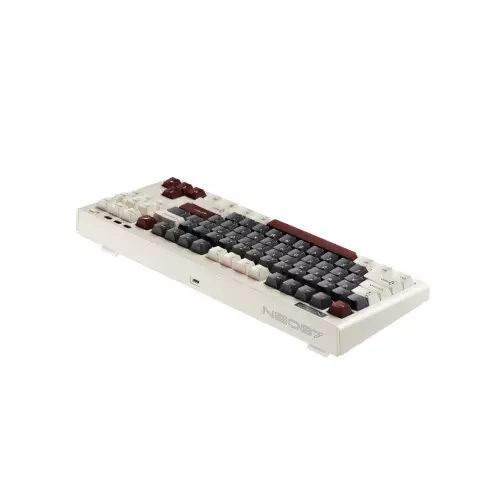 1STPlayer NEO87 Tri-Mode RGB Lavender Mechanical Switch Keyboard (ROME) - 1