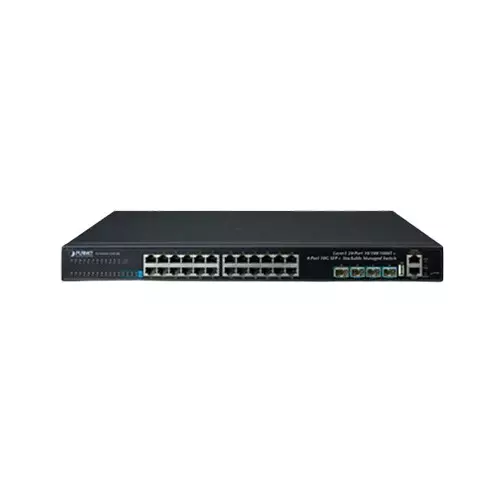 Planet SGS-6341-24T4X Layer 3 4-Port 10G SFP Stackable Managed Switch - 2