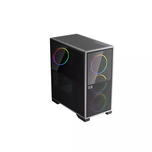 1st Player IF8 Mid Tower M-ATX Gaming PC Case - 0