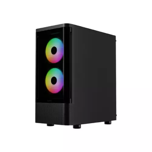 Gamdias TALOS E3 CG ARGB ATX Mid-Tower Gaming Casing (Black) - 0