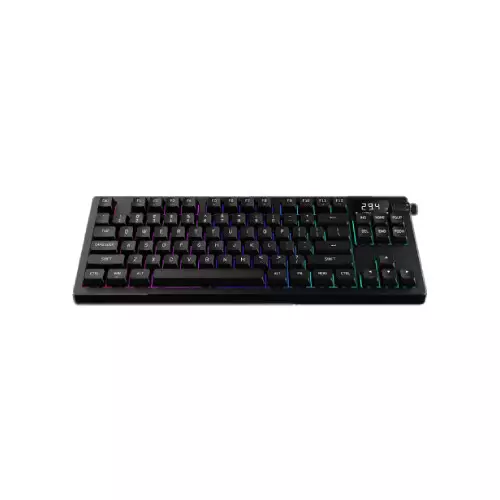 Gamdias HERMES M7 Hybrid Tri-Mode Red Switch Hot-Swappable Mechanical Keyboard With Display - 0