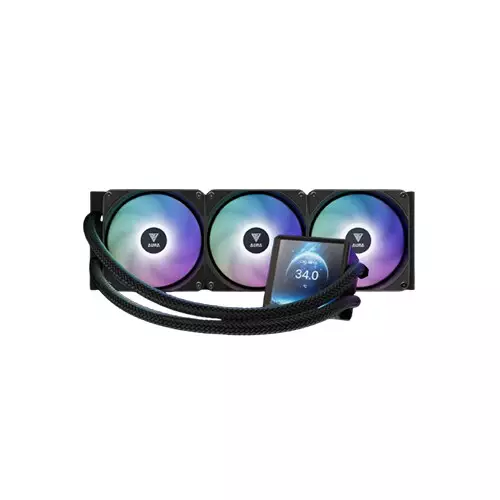 Gamdias AURA GL360 LCD 360mm ARGB All-in-One Liquid CPU Cooler With Display - 1