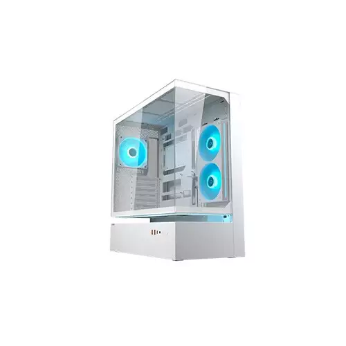 Cougar CFV235 Floating Ventilation Mid Tower Gaming Casing  White