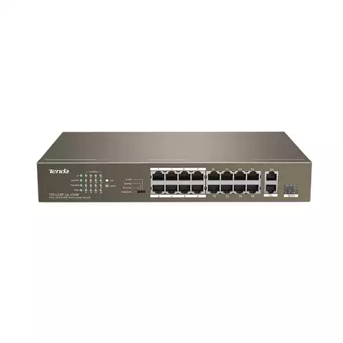 Tenda TEF1118P-16-150W 10/100Mbps PoE +1 Gigabit/SFP Slots Switch