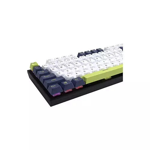 Fantech ATOM87S MK877S Blue Switch Mechanical Gaming Keyboard (White Blue) - 3