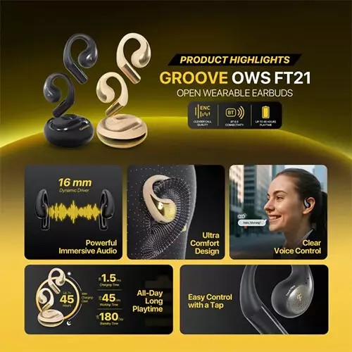 Fantech FT21 GROOVE ENC Open Wearable Earbuds - 3