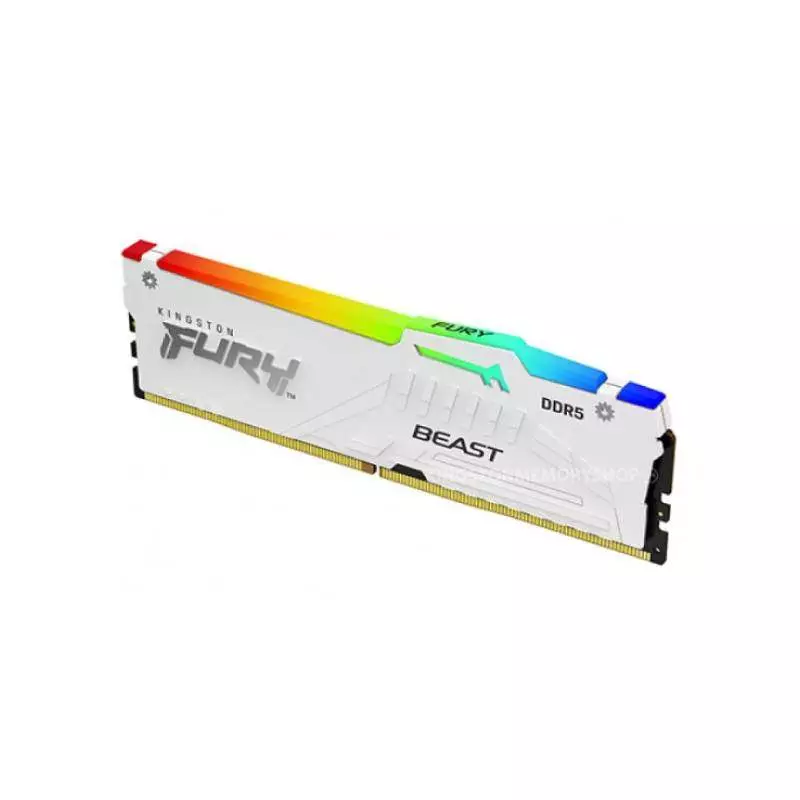 KINGSTON FURY BEAST 16GB 6000MHZ DDR5 RGB WHITE DESKTOP RAM - 1