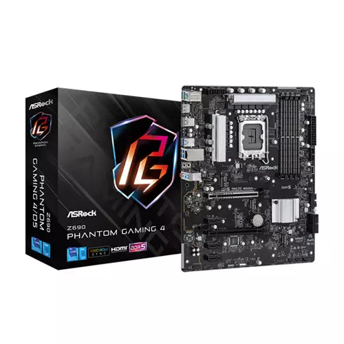 ASROCK Z690 PHANTOM GAMING 4 DDR5 ATX 12TH GEN INTEL MOTHERBOARD